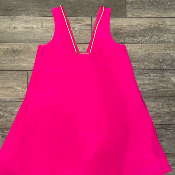 Lilly Pulitzer Hot Pink Owen Silk Dress Size XXS - Picture 7 of 8